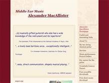 Tablet Screenshot of middle-ear-music.com